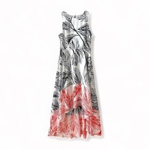 Vince Camuto Tropical Print Hi Low Dress
